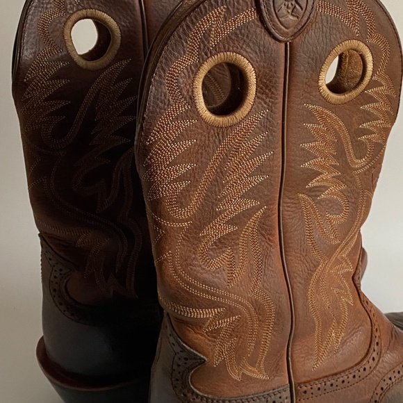 Men's Ariat Leather Western Cowboy Boots 10 D - Picture 15 of 16